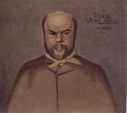 Felix Vallotton Portrait decoratif of Paul Verlaine oil